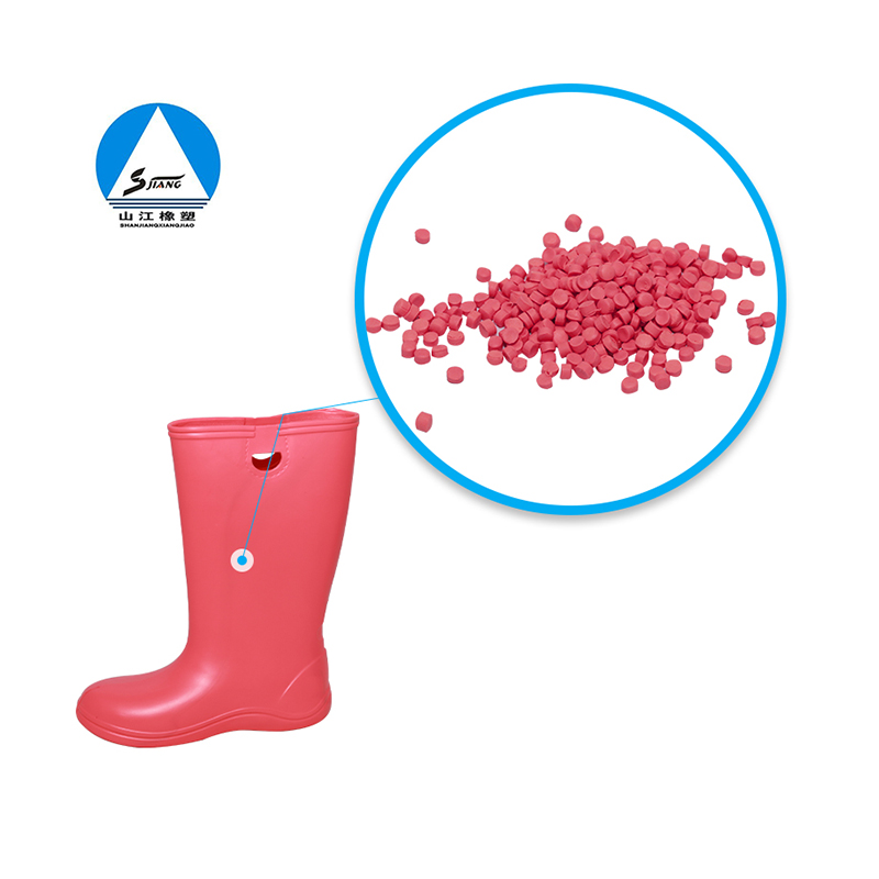 EVA rain boots rubber particles