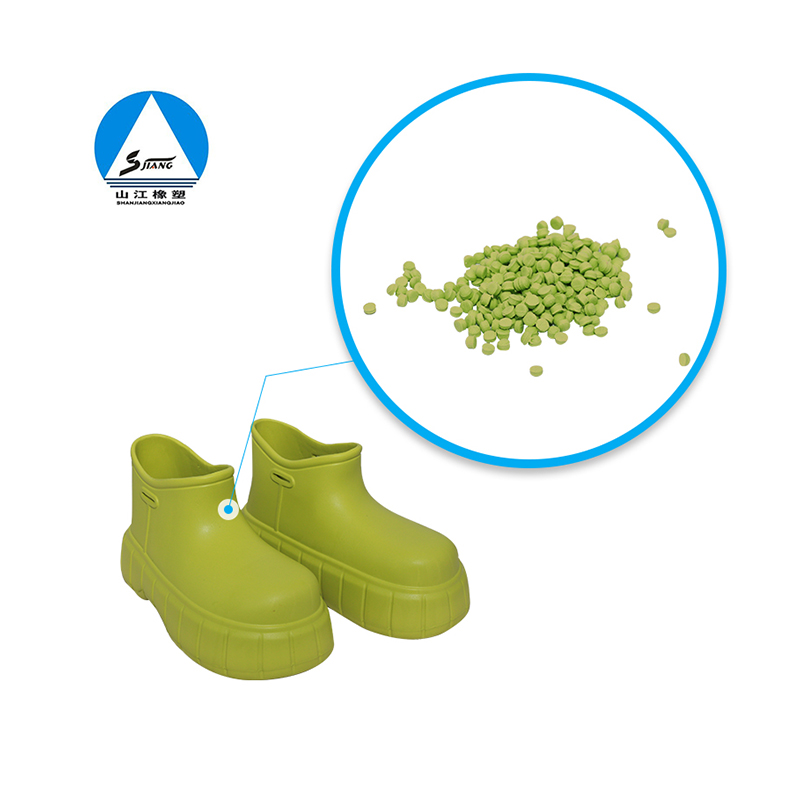 EVA rain boots rubber particles