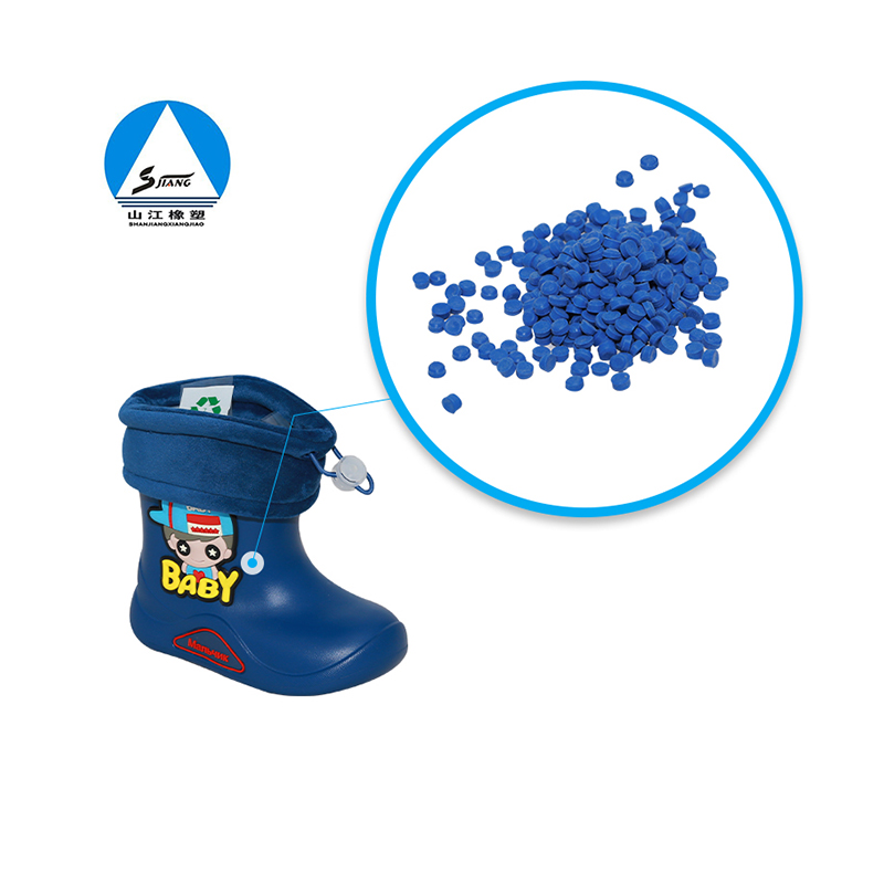 EVA rain boots rubber particles