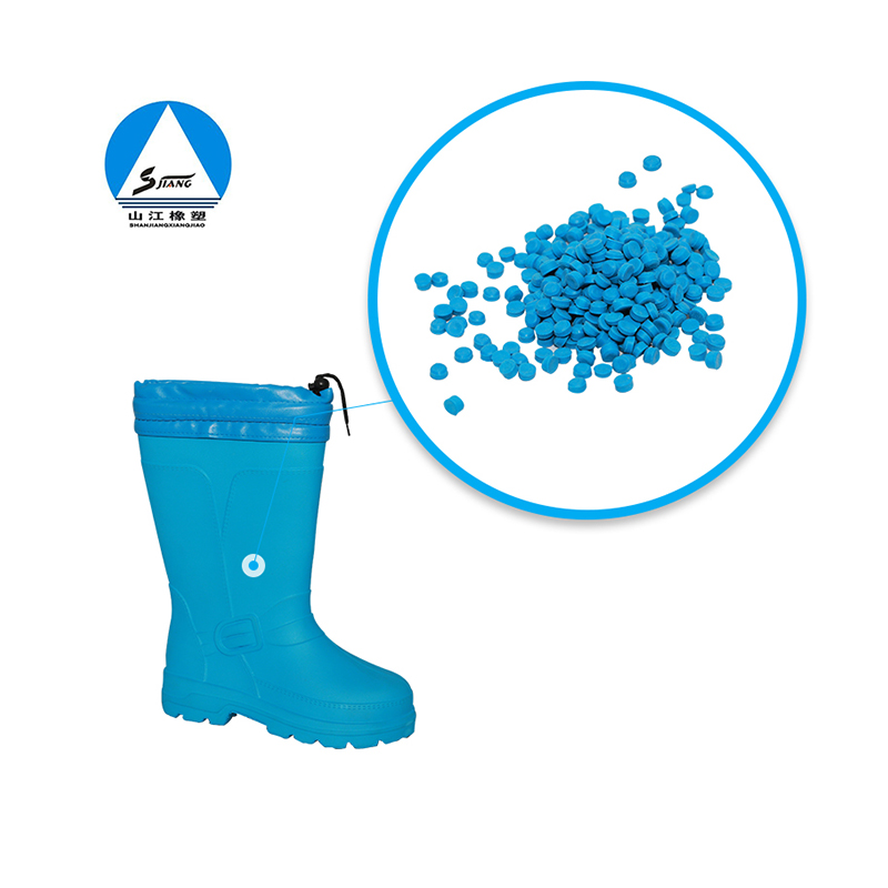 EVA rain boots rubber particles