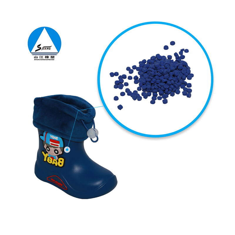 EVA rain boots rubber particles